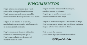 Fingimientos, Miguel de León