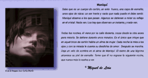 Maniquí, microrelato.